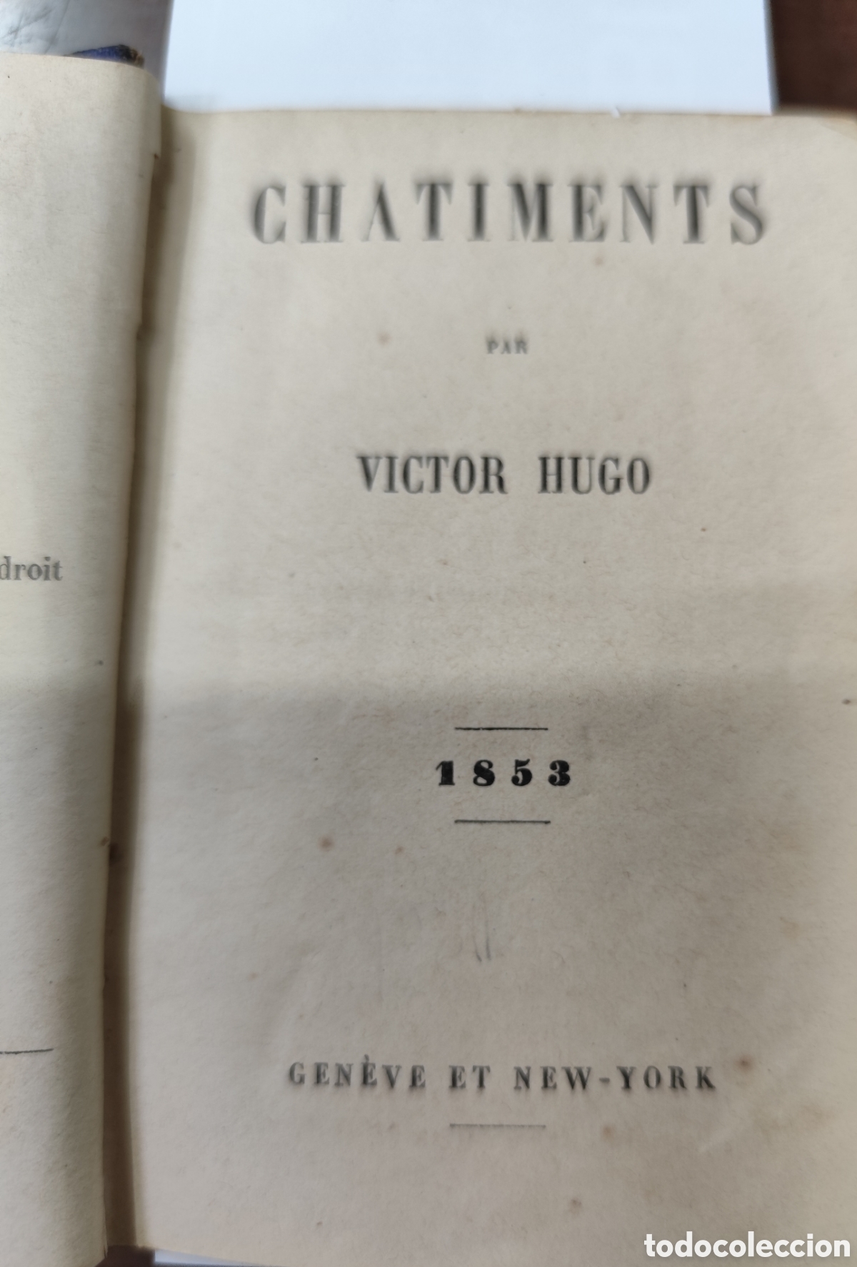 Libros: CHATIMENTS. A&ntilde;o 1853 - VICTOR HUGO - Foto 2