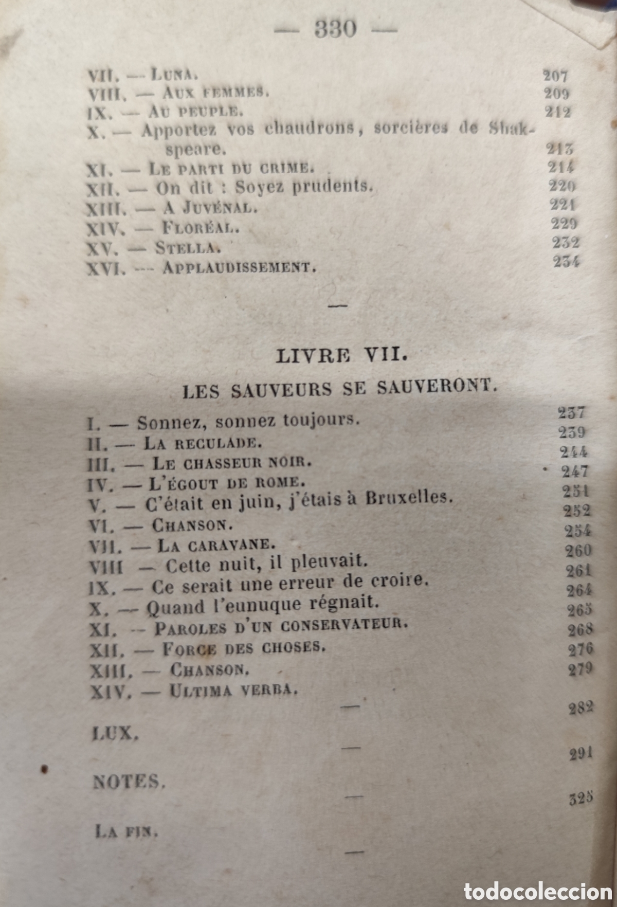 Libros: CHATIMENTS. A&ntilde;o 1853 - VICTOR HUGO - Foto 6