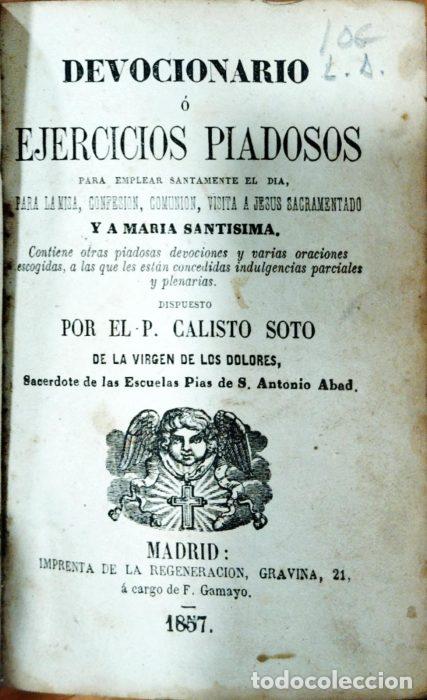 Libros: Devocionario ejercicios piadosos - SOTO, CALISTO