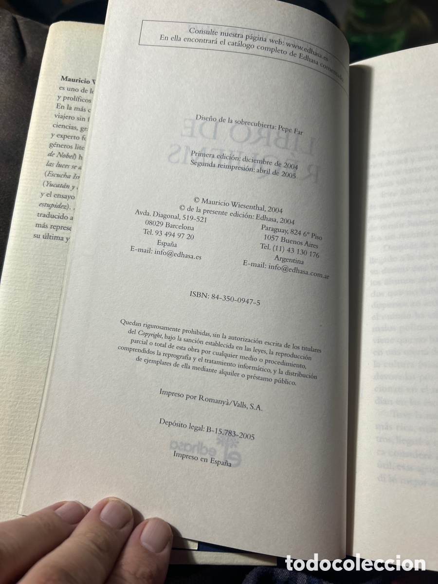 Libros: Libro de r&eacute;quiems por Mauricio Wiesenthal - Foto 3