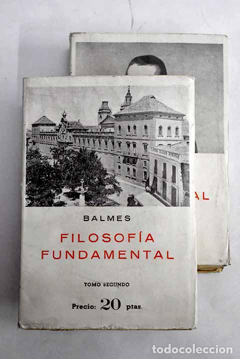 Libros: Filosof&iacute;a fundamental.- Balmes, Jaime - Foto 1
