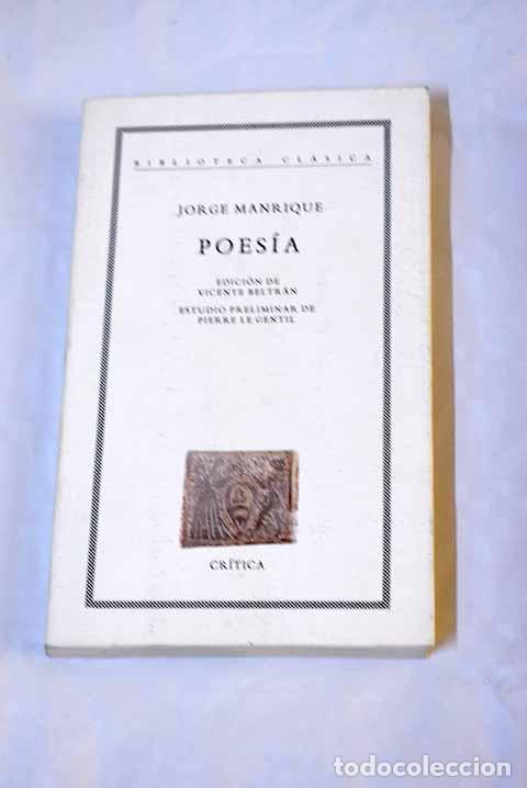 Libros: Poes&iacute;a: Manrique, Jorge.- Manrique, Jorge - Foto 1