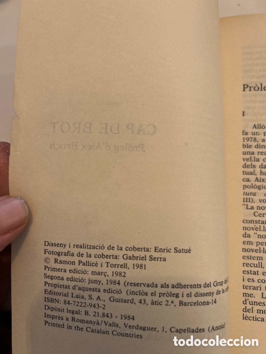 Libros: Cap de brot per Ramon Pallic&eacute;. C11 - Foto 2