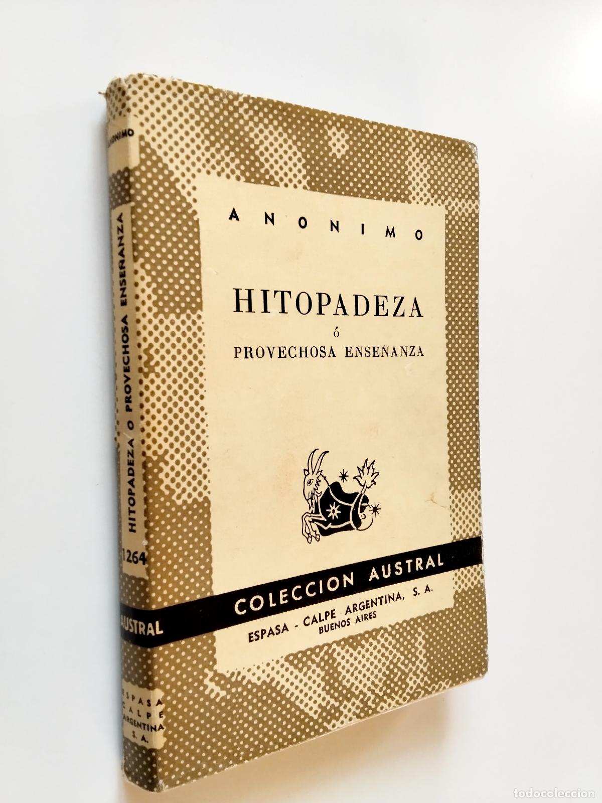 Libros: An&oacute;nimo - Hitopadeza o Provechosa ense&ntilde;anza - Foto 1