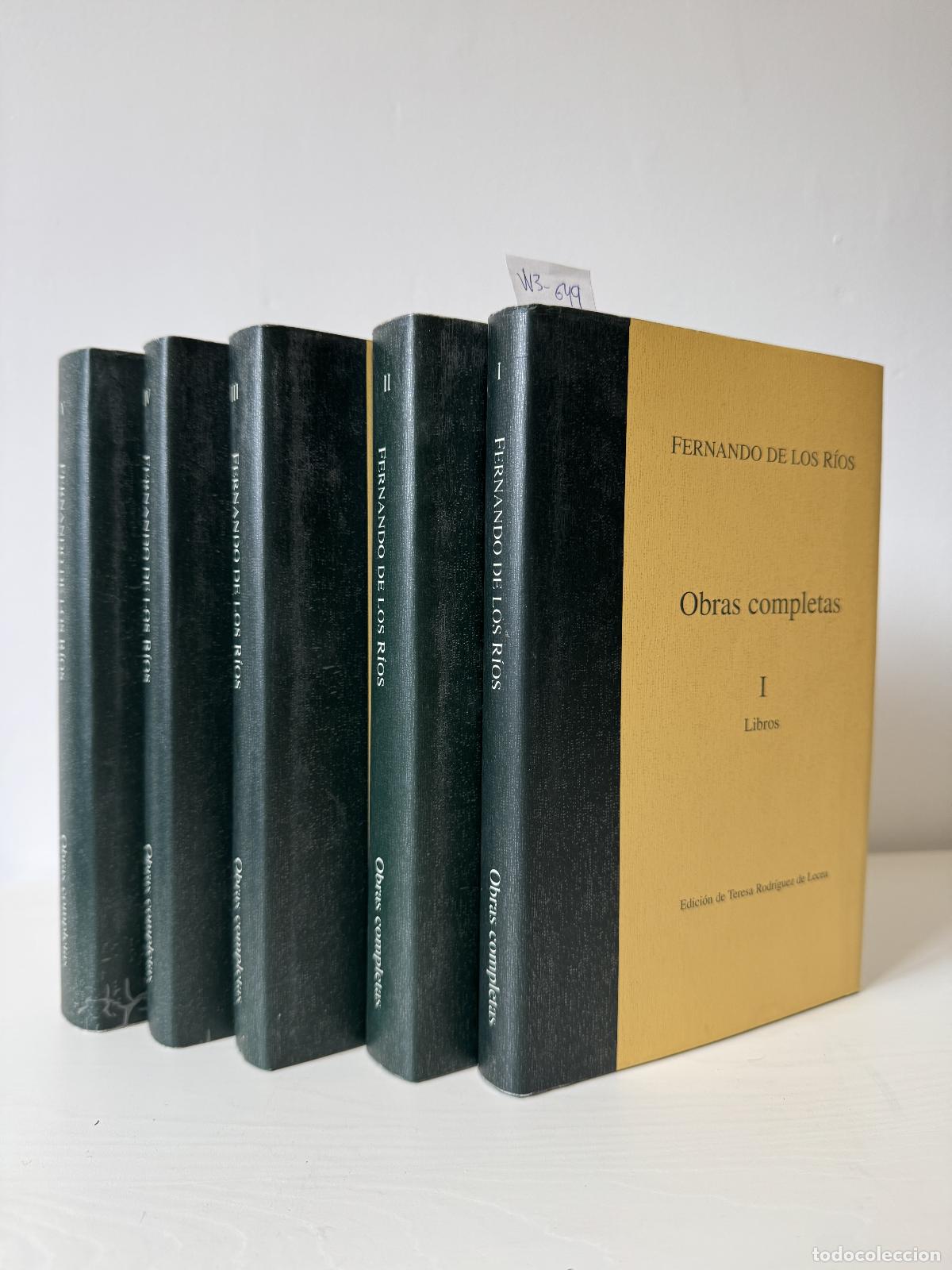 Libros: de los R&Iacute;OS, Fernando. - Obras Completas. - Foto 1