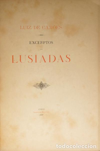 Libros: CAM&Otilde;ES. (Lu&iacute;s Vaz de) - EXCERPTOS DOS LUSIADAS. - Foto 1