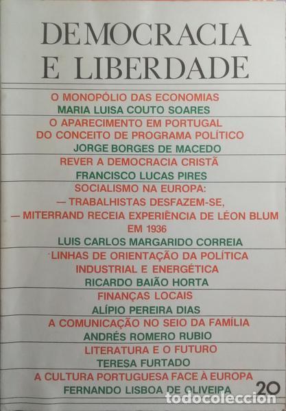 Libros: DEMOCRACIA E LIBERDADE, N.&ordm; 20, JULHO 1981. - Foto 1