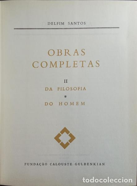 Libros: SANTOS. (Delfim) - OBRAS COMPLETAS. [3 VOLS./2.&ordf; EDI&Ccedil;&Atilde;O] - Foto 2