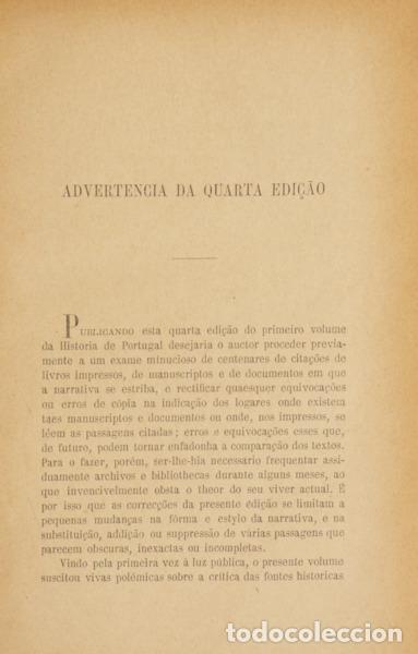 Libros: HERCULANO. (Alexandre) - HIST&Oacute;RIA DE PORTUGAL. - Foto 2