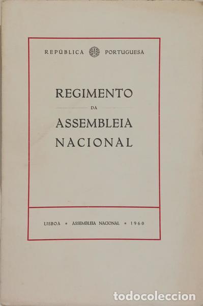 Libros: REGIMENTO DA ASSEMBLEIA NACIONAL. [1960] - Foto 1
