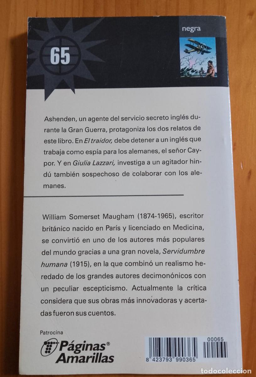 Libros: EL TRAIDOR - WILLIAM S. MAUGHAM - Foto 2