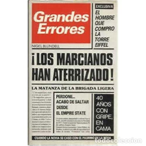 Libros: GRANDES ERRORES - NIGEL BLUNDELL - Foto 1