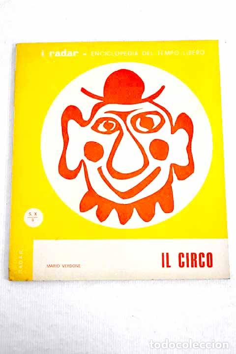 Libros: Il circo: Verdone, Mario.- Verdone, Mario - Foto 1