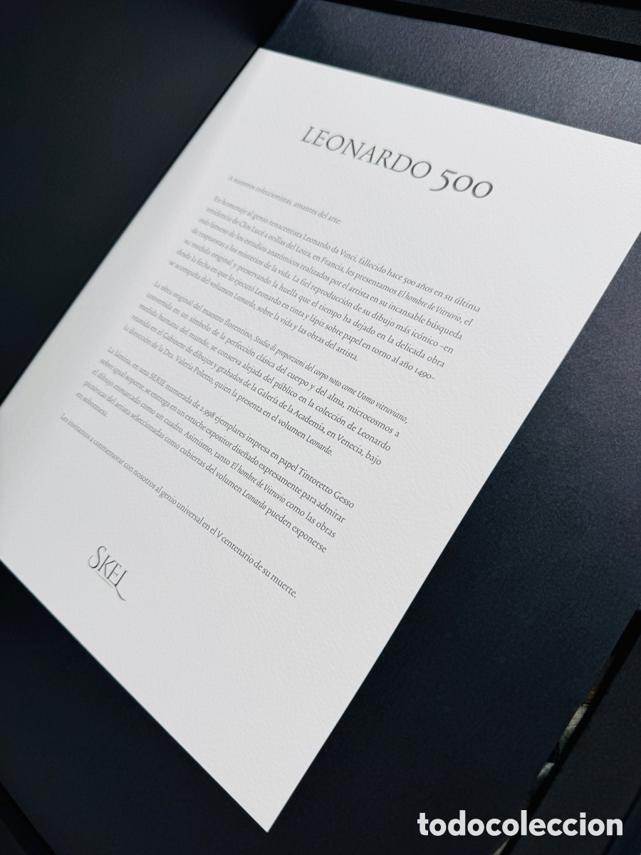 Libros: LEONARDO 500 &ndash; EL HOMBRE DE VITRUBIO. EDICI&Oacute;N LIMITADA DE LUJO - Foto 8