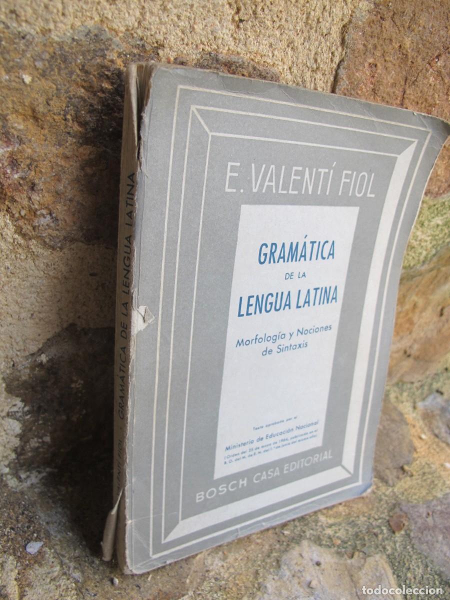 Libros: GRAMATICA DE LA LENGUA LATINA. E. VALENTI FIOL 1964 - Foto 1
