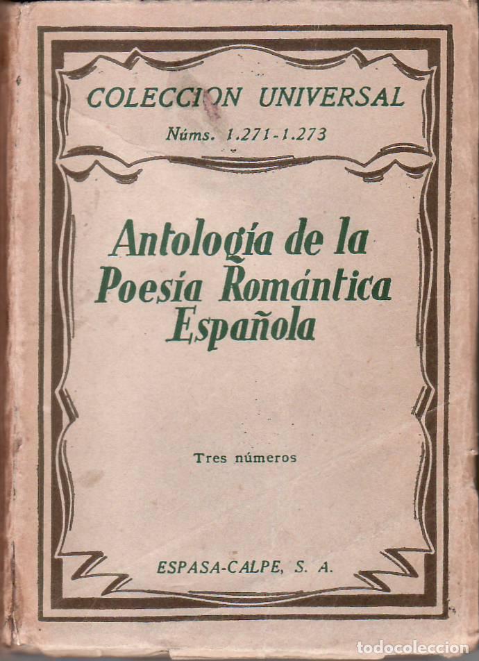 Libri di seconda mano: ALTOLAGUIRRE, Manuel.- - Antolog&iacute;a de la poes&iacute;a rom&aacute;ntica espa&ntilde;ola.
