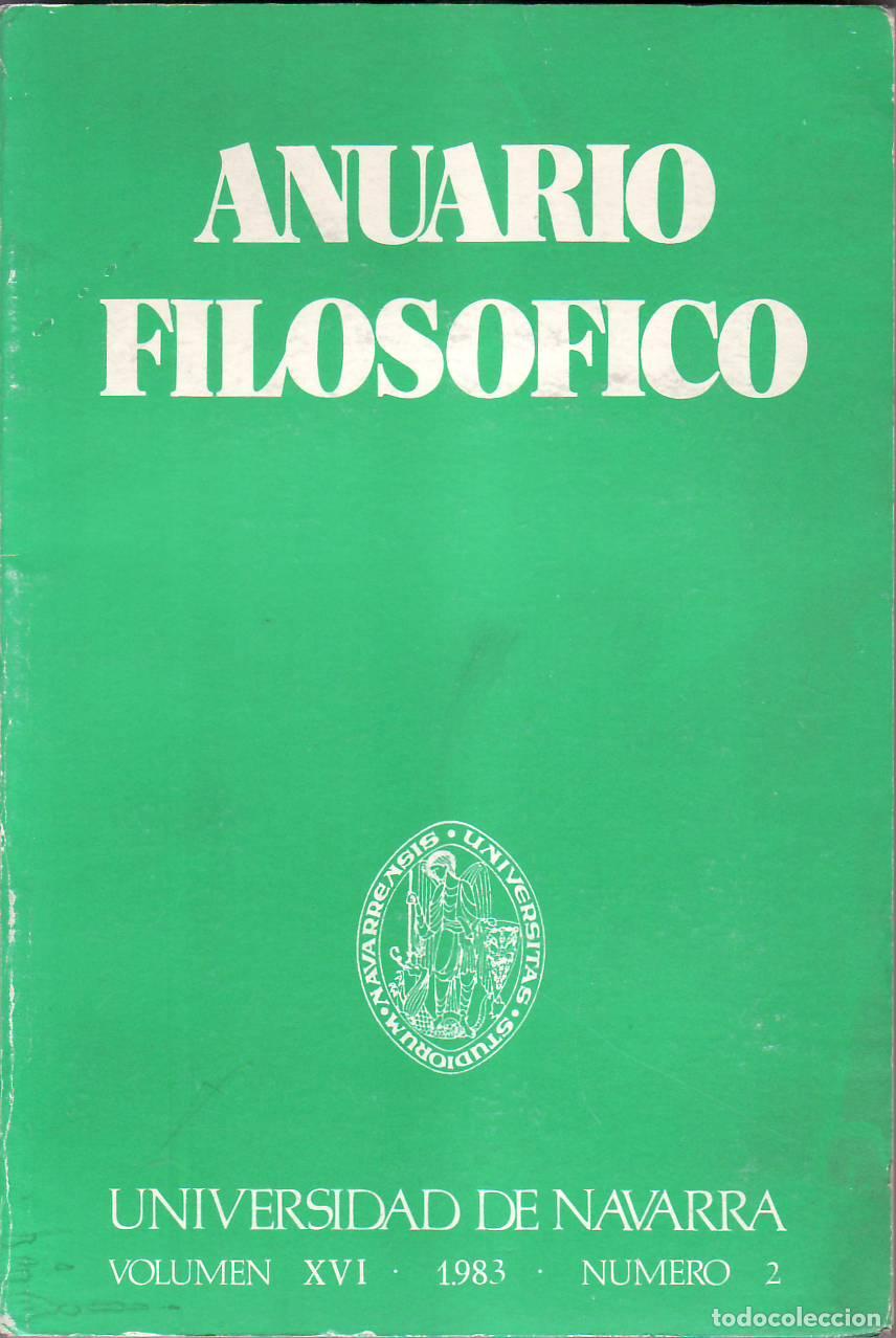 Libri di seconda mano: ANUARIO FILOSOFICO. Vol. XVI, 1983, n&ordm; 2. - Estudios por J. L. Fern&aacute;ndez Rodr&iacute;guez, Javier Hern&aacute;ndez
