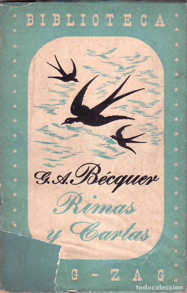 Libros: BECQUER, Gustavo Adolfo.- - Rimas y cartas. Pr&oacute;logo J. Casalduero.