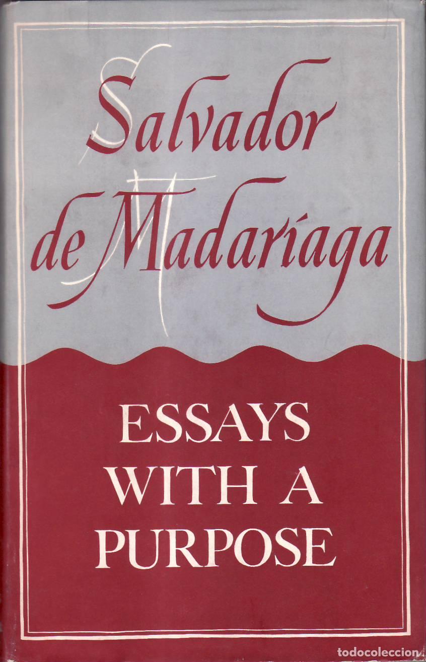 Libros: MADARIAGA, Salvador.- - Essays with a purpose. - Foto 1