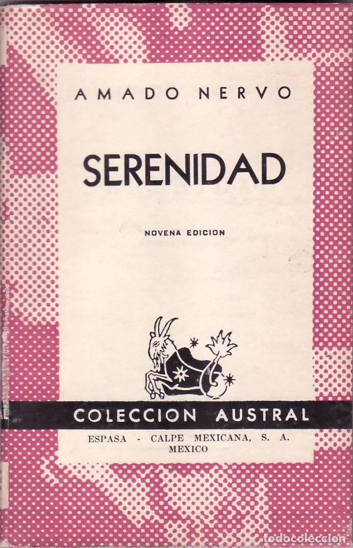 Libros: NERVO, Amado.- - Serenidad. - Foto 1