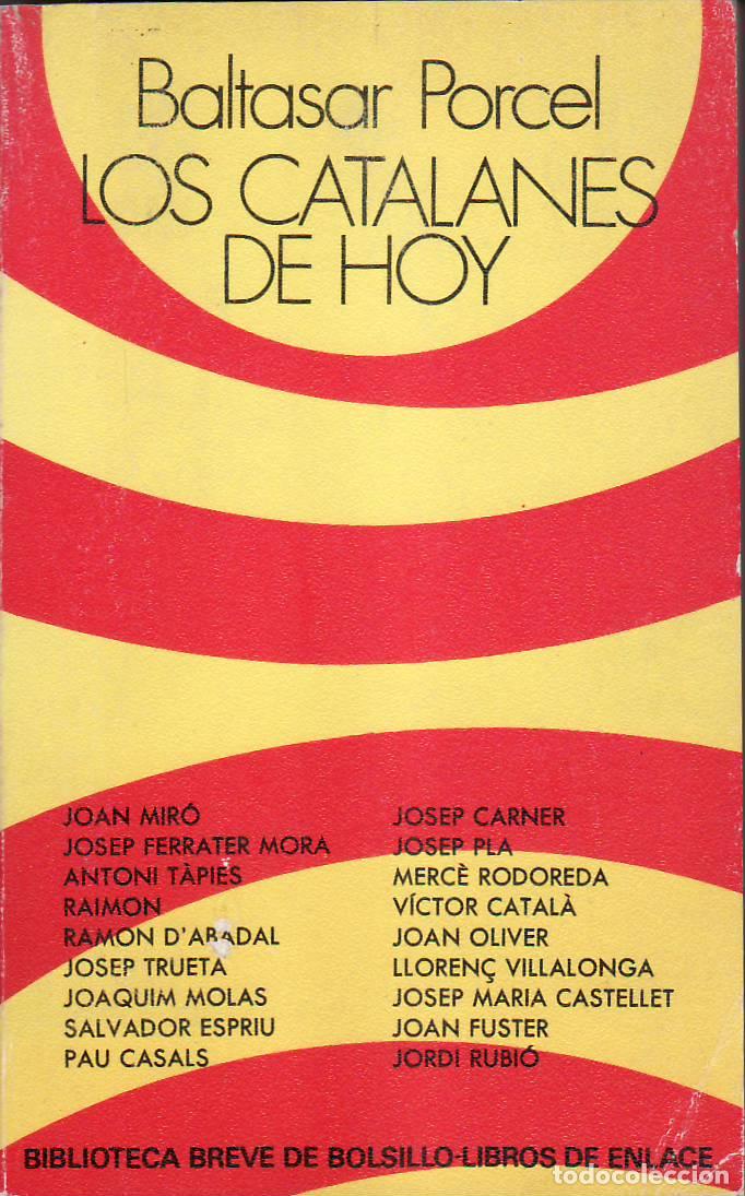 Libros: PORCEL, Baltasar.- - Los catalanes de hoy - Foto 1