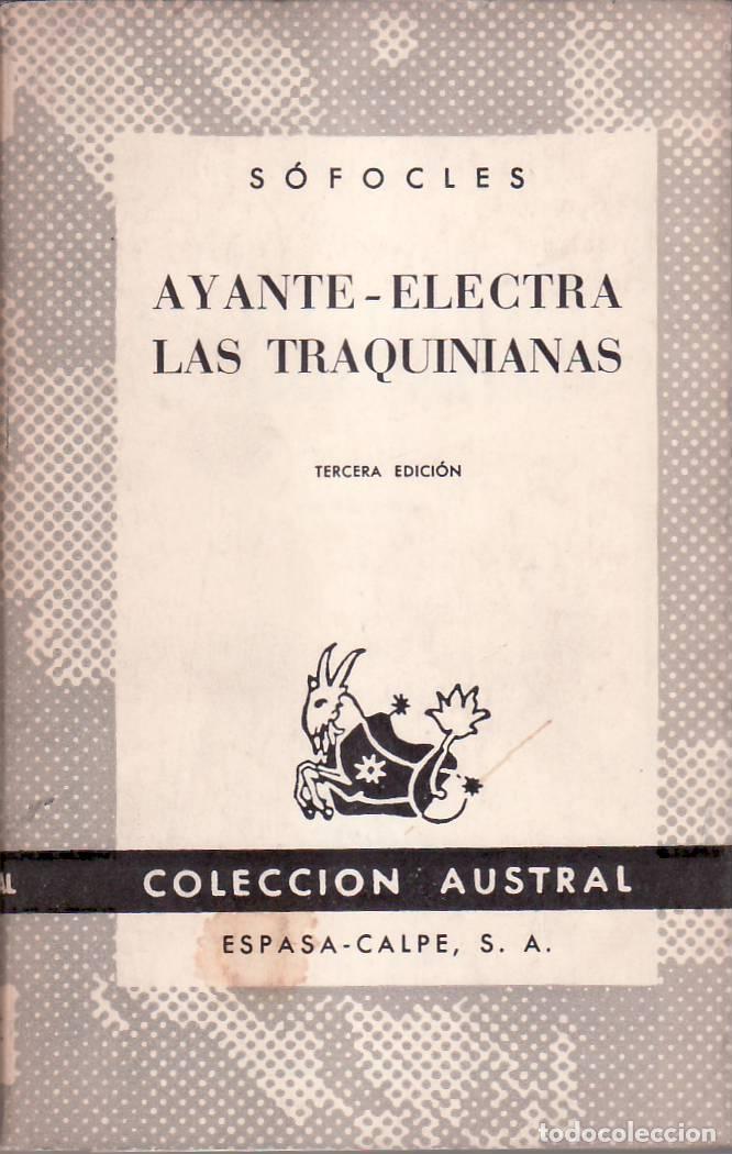 Libros: SOFOCLES.- - Ayante. Electra. Las traquinianas. - Foto 1