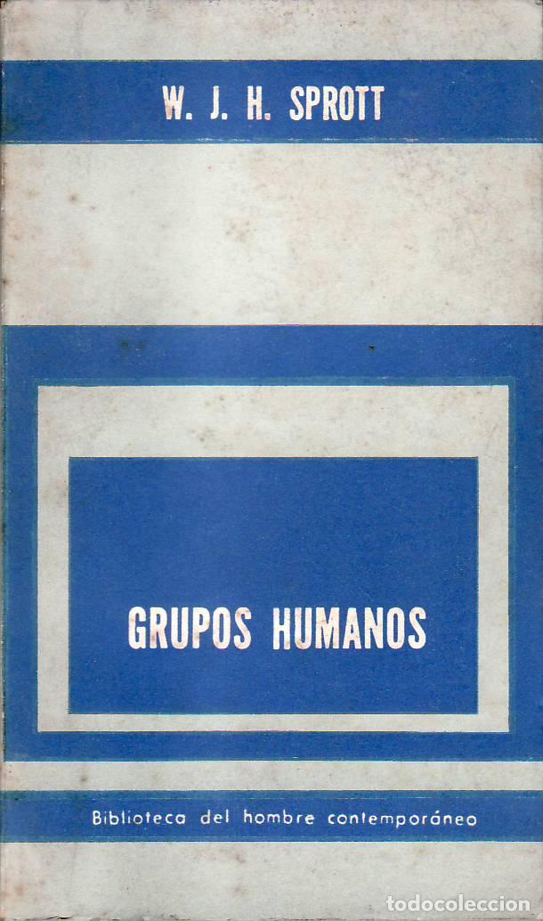 Libros: SPROTT, W. J. H.- - Grupos humanos. - Foto 1