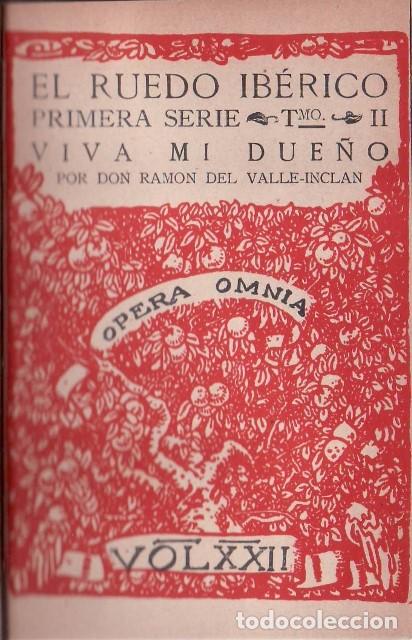 Libros: VALLE INCLAN, Ram&oacute;n del.- - Viva mi due&ntilde;o. - Foto 1