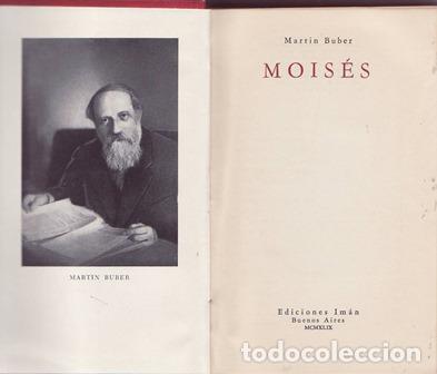 Libros: BUBER, Mart&iacute;n.- - Mois&eacute;s. - Foto 1