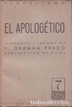 Libros: TERTULIANO.- - El Apolog&eacute;tico.