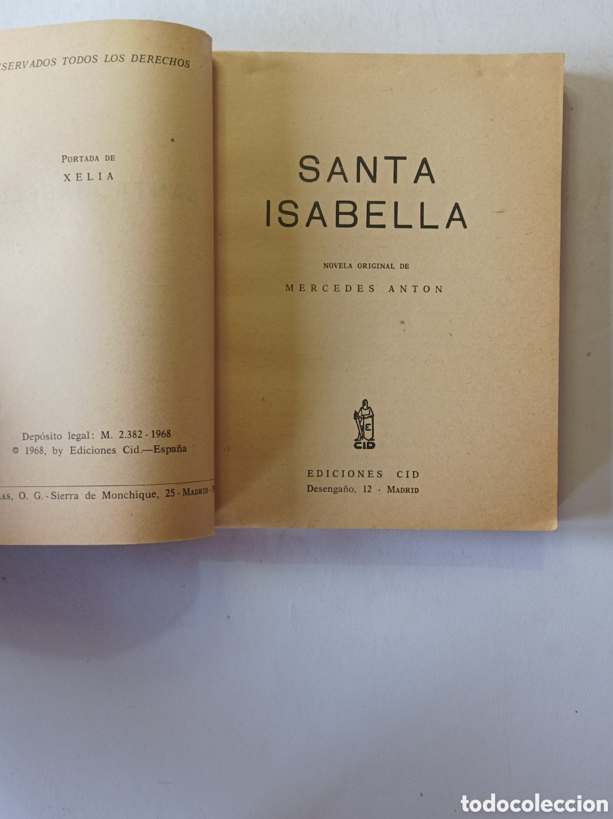 Libros: SANTA ISABELLA. MERCEDES ANTON. EDICIONES CID. 1968. - Foto 2