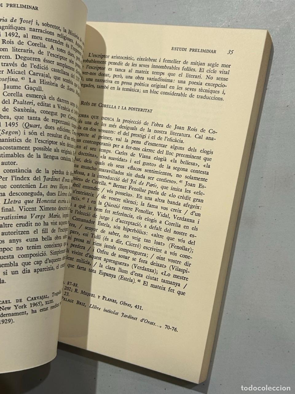 Libros: Joan Ro&iacute;s de Corella - Obres completes I Obra profana - Foto 2