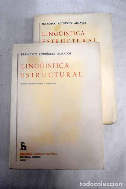 Libros: Lingu&iacute;stica estructural.- Rodr&iacute;guez Adrados, Francisco - Foto 1