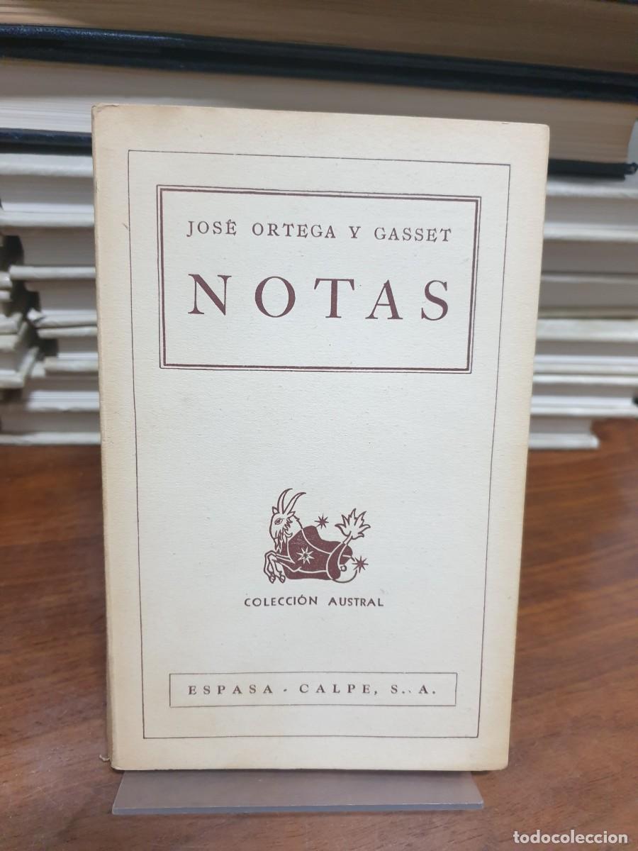 Libros: JOSE ORTEGA Y GASSET NOTAS ESPASA CALPE - Foto 1