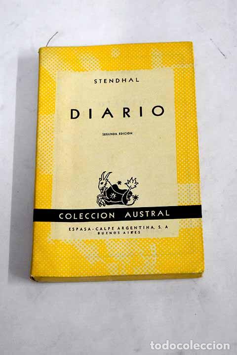 Libros: Diario: Stendhal: Espasa-Calpe..- Stendhal - Foto 1