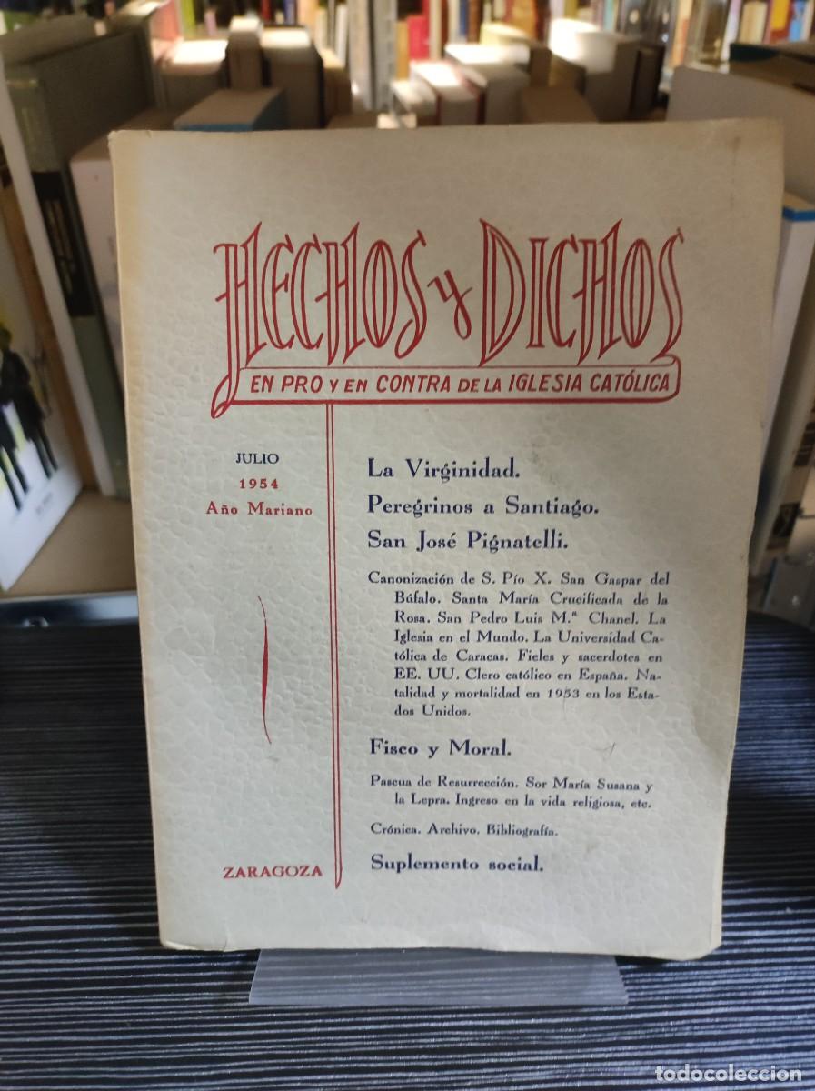 Libros: HECHOS Y DICHOS EN PRO Y CONTRA DE LA IGLESIA CATOLICA - Foto 1