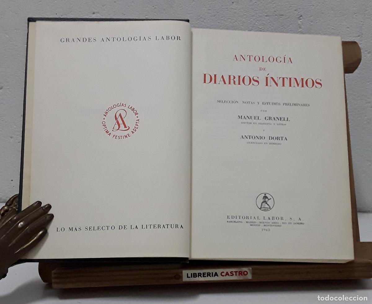 Libros: Antolog&iacute;a de Diarios &Iacute;ntimos - Varios. - Foto 1