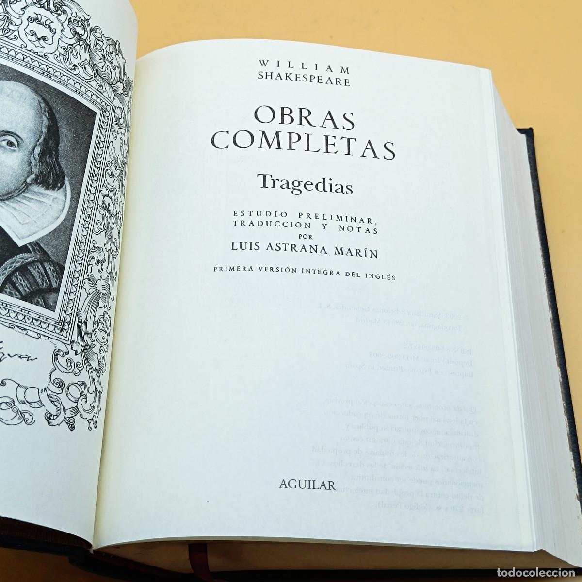 Libros: LIBRO SHAKESPEARE. OBRAS COMPLETAS 1. AGUILAR. 2003. ET. - Foto 3
