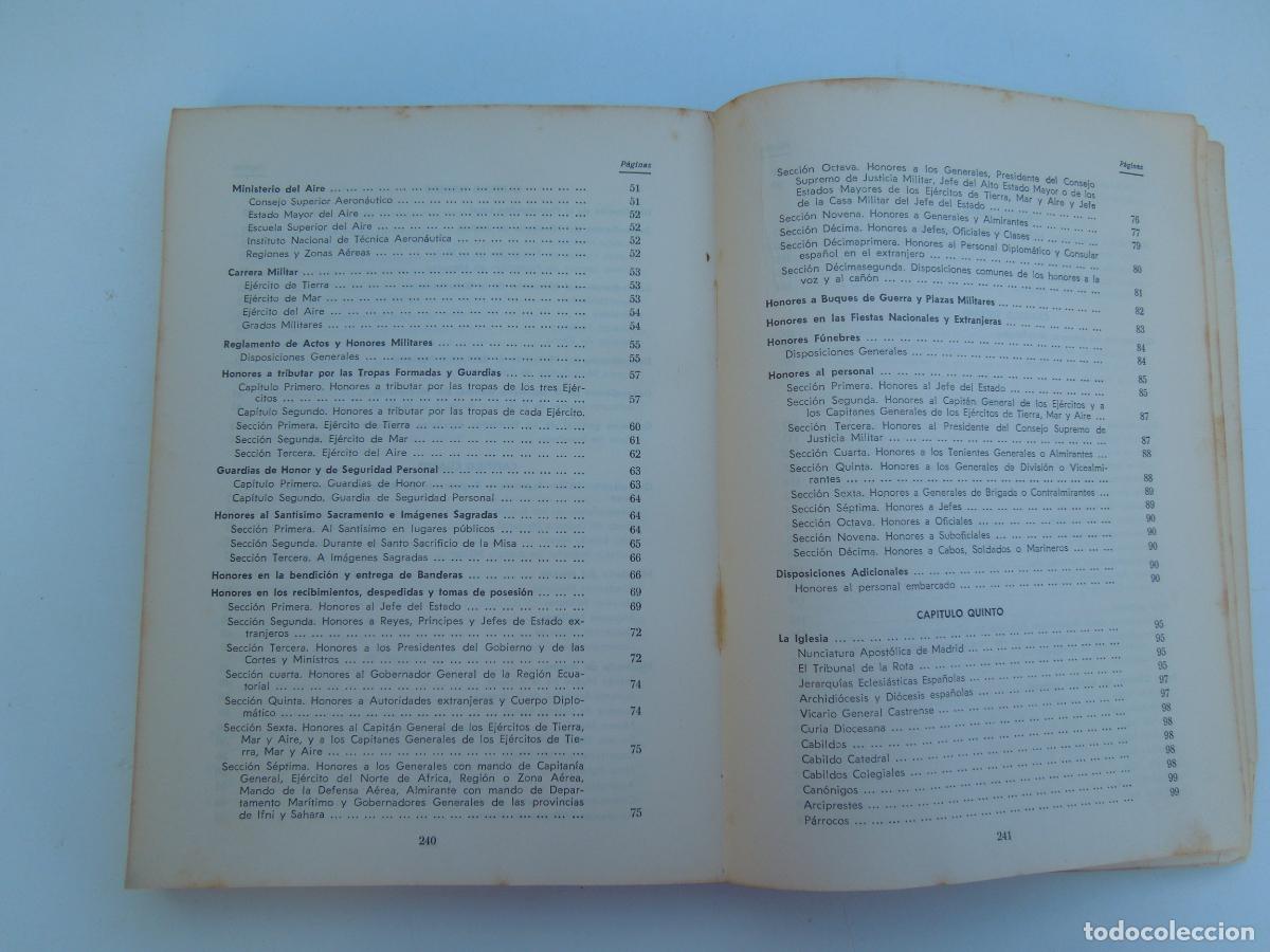 Libros: TRATADO DE PROTOCOLO - JACINTO CANO DE LA VEGA- TERCERA EDICION AUMENTADA.. VALENCIA 1965 - Foto 9