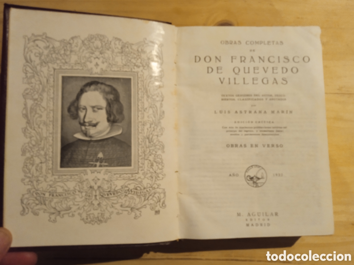 Libros: Quevedo - Obras Completas en Verso - Aguilar - Foto 1