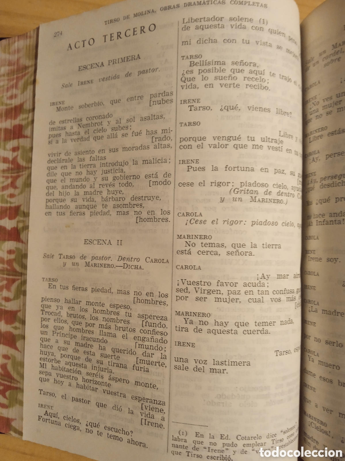 Libros: Tirso de Molina - obras Dram&aacute;ticas Completas 1 - Aguilar - Foto 10