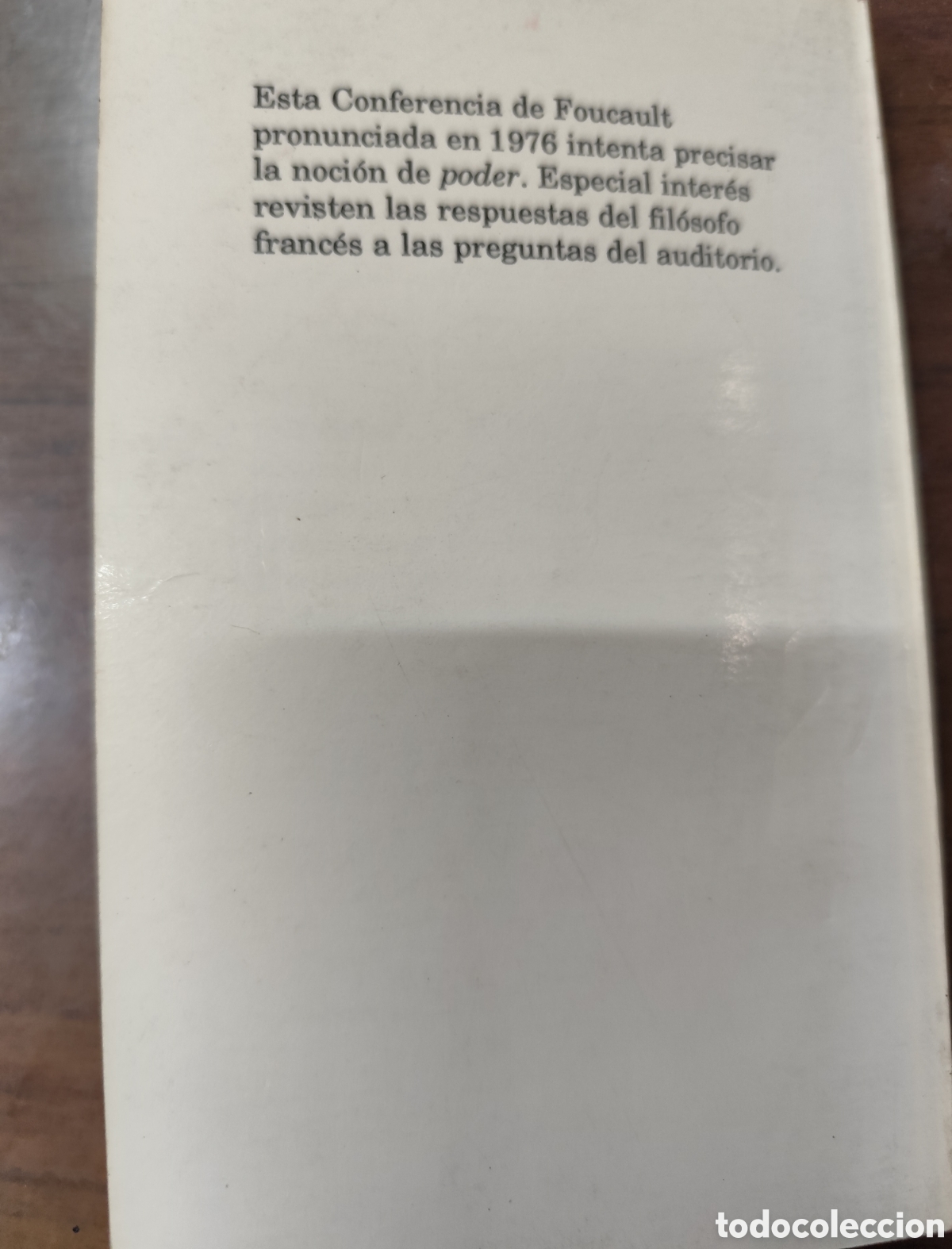 Libros: LAS REDES DEL PODER. Colecci&oacute;n M&iacute;nima. A&ntilde;o 1991 - FOUCAULT,Michel - Foto 4
