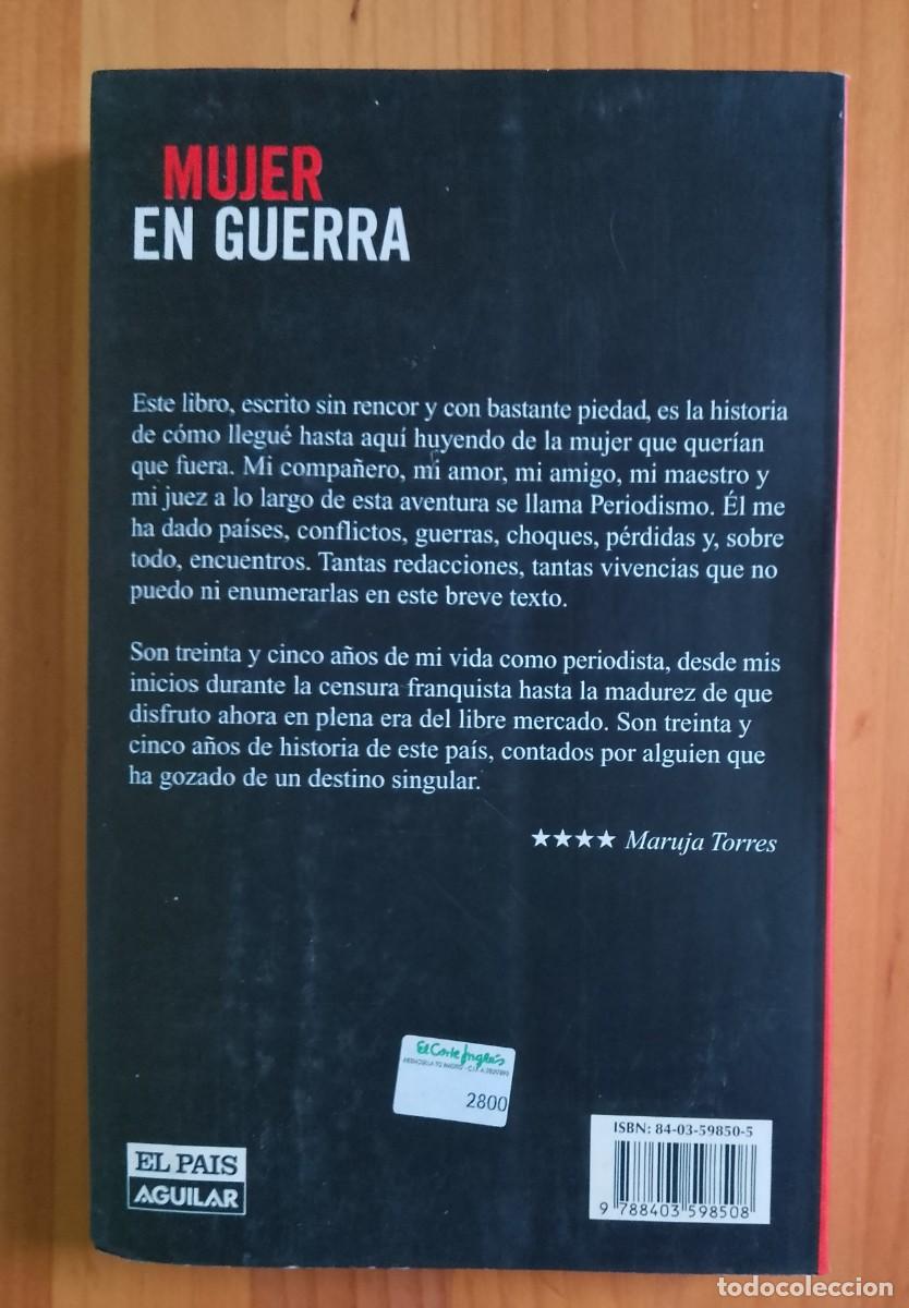Libros: MUJER EN GUERRA. M&Aacute;S MASTERS DA LA VIDA. MARUJA TORRES - IMPECABLE. - Foto 2