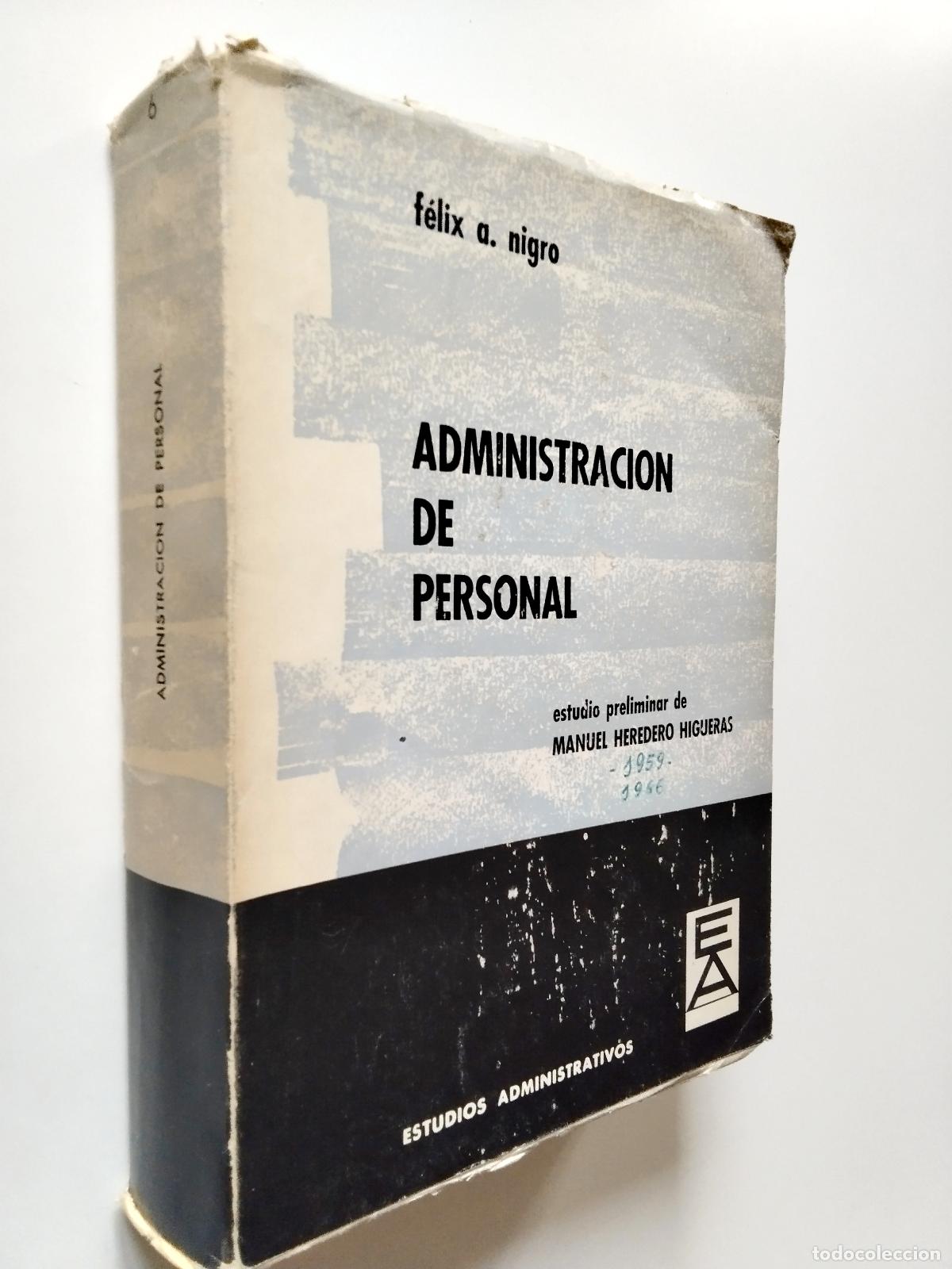 Libros: F&eacute;lix A. Nigro - Administraci&oacute;n de personal - Foto 1