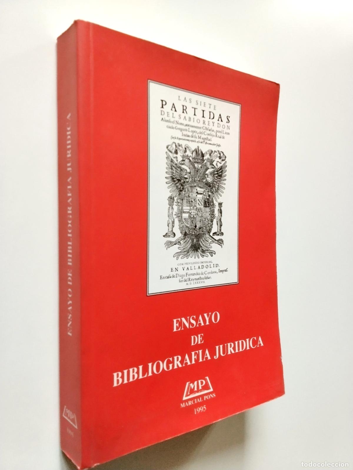 Libros: Ensayo de bibliograf&iacute;a jur&iacute;dica - Foto 1