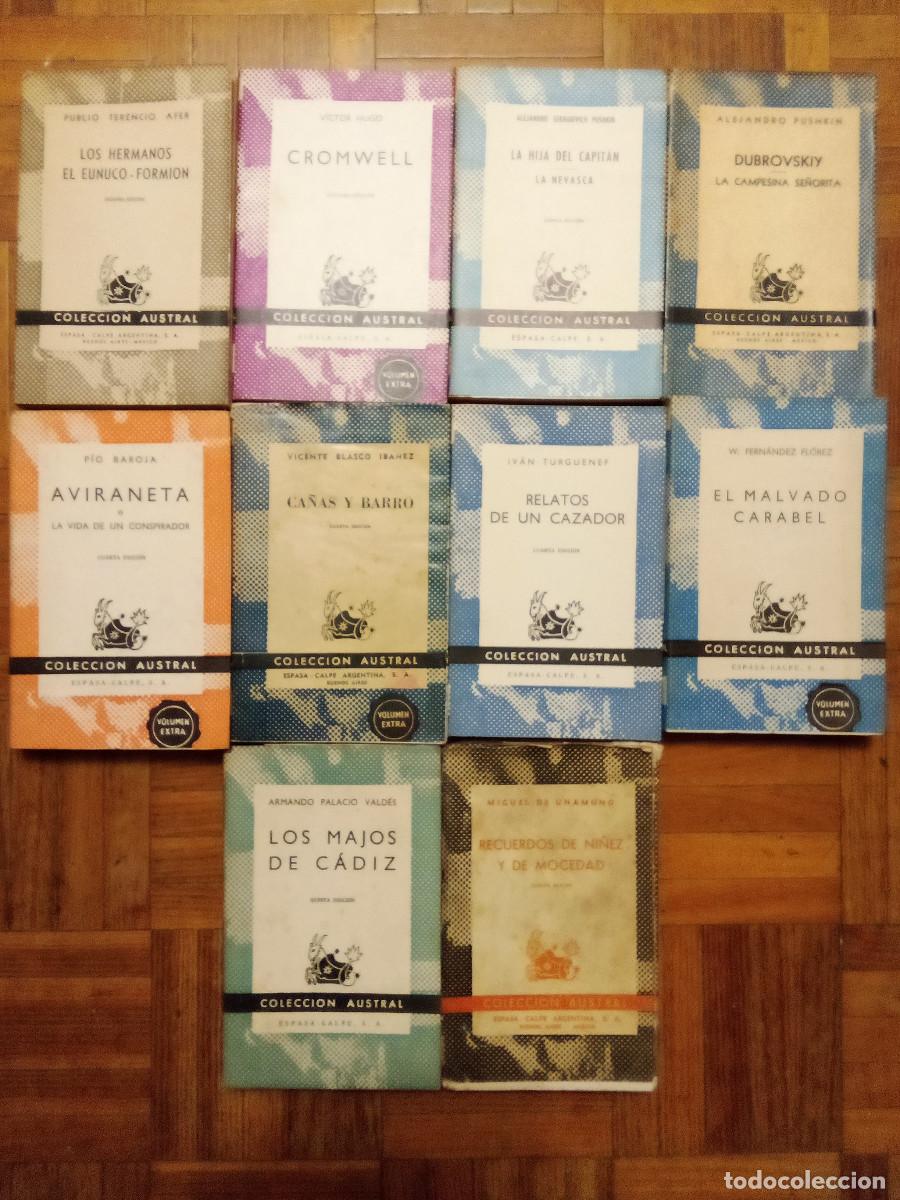 Libros: LOTE 10 LIBROS COLECCION AUSTRAL ESPASA CALPE