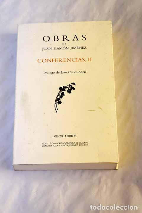 Libros: Conferencias, tomo 2.- Jim&eacute;nez, Juan Ram&oacute;n - Foto 1