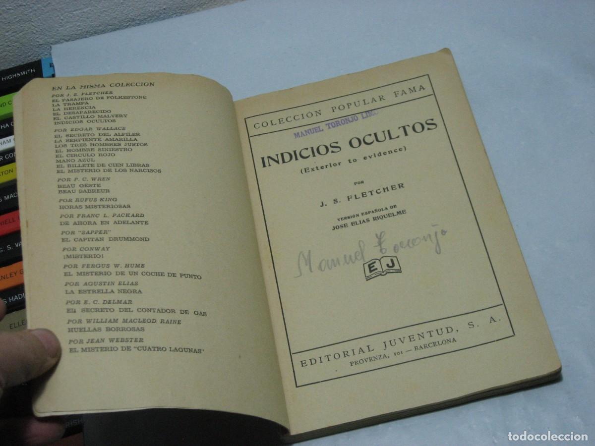 Libros: INDICIOS OCULTOS - J.S. Fletcher - Foto 2