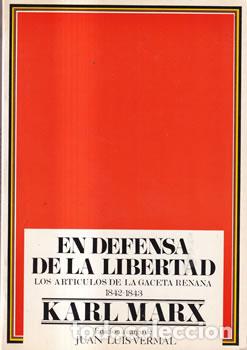 Libros: En defensa de la libertad - Karl Marx - Foto 1