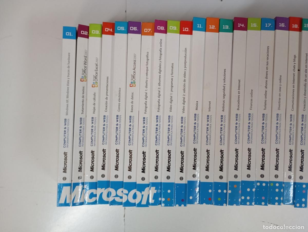 Libros: COMPUTER & WEB. INFORM&Aacute;TICA PARA TODOS. EL CURSO DEFINITIVO MICROSOFT. 30 TOMOS COLECCI&Oacute;N COMPLETA. - Foto 2